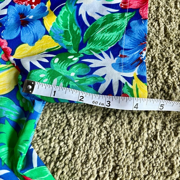 Tropical Hawaiian Short Sleeve Button Up Shirt Handmade Lightweight - Picture 6 of 6